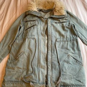 Denim oversized jacket